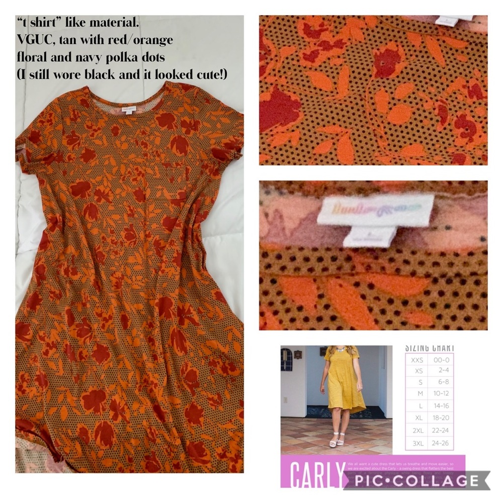 Floral & Polka Dot Carly LLR - Lularoe